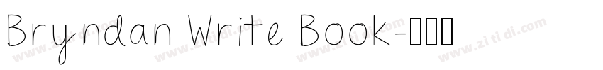 Bryndan Write Book字体转换